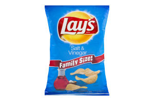 Lay's Salt & Vinegar Potato Chips Family Size