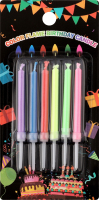 Набор свечек для торта с разноцветным пламенем №KY2019032401TOYS180 Greenwich Products Co. Limited 6шт
