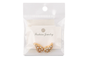 Сережки-гвіздки жовтий метал з камінцями та штучними перлами в асортименті LF25051515