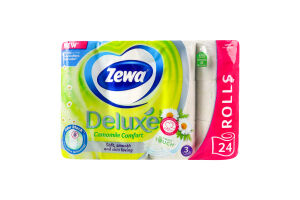 Бумага туалетная 3-х слойная Camomile comfort Deluxe Zewa 24шт