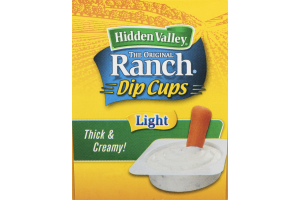 Hidden Valley Ranch To Go Cups Light - 8 CT