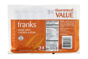 Guaranteed Value Franks - 24 CT
