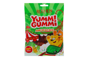 Конфеты желейные Mini bear mix Yummi Gummi Roshen м/у 165г