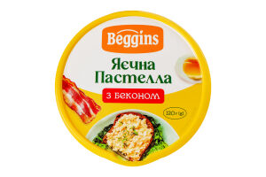 Паста с яйцом Яичная пастелла с беконом Beggins ст 120г