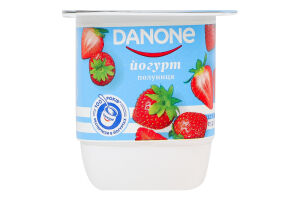 Йогурт 1.2% с наполнителем Клубника Danone ст 115г