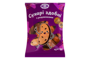 Сухарі здобні з родзинками БКК м/у 250г