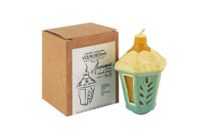 Свеча из пчелиного воска 90г Фонарик Сімейна свічкарня Vал'ковs'ких 1шт