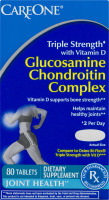 CareOne Triple Strength Glucosamine Chondroitin Complex Dietary Supplement Tablets - 80 CT