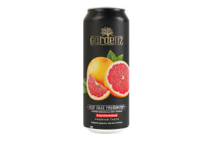 Сидр 500мл 5.4% солодкий газований пастеризований звичайний Грейпфрут Gardenz з/б