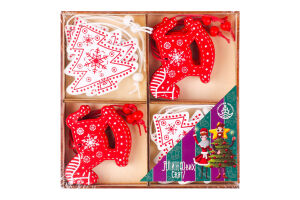 Набір прикрас ялинкових Ялинка та коник 985721