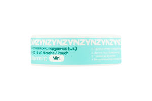 Подушечки никотиносодержащие 6мг ZYN Mini Spearmint 15х0.4г
