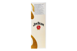 Набор Бурбон 0.7л 40% White + 2 стакана Jim Beam к/у 3шт