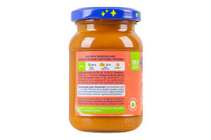 Пюре фруктове для дітей від 5міс гомогенізоване стерилізоване без цукру Яблуко-абрикос Elfik Magic с/б 170г