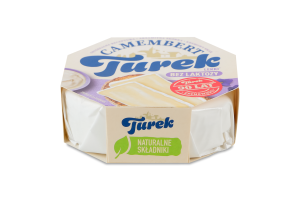 Сир м'який безлактозний з пліснявою Легкий Камамбер Turek к/у 120г