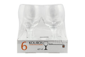 Набор бокалов 210мл №93502-SC6B8 Kouros Uniglass 6шт