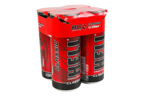 Напій енергетичний безалкогольний газований кофеїновмісний зі смаком тутті-фрутті Classic Hell к/у 4х250мл