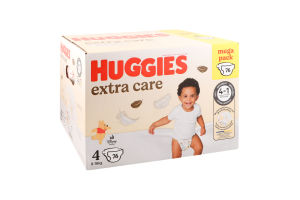Подгузники для детей 8-16кг 4 Extra Care Huggies 76шт