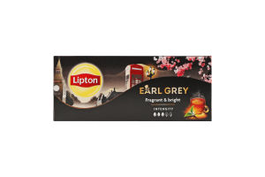 Чай чорний Earl Gray Lipton к/у 37.5г