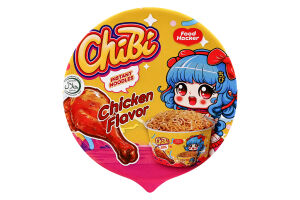 Лапша быстрого приготовления со вкусом курицы ChiBi ст 85г