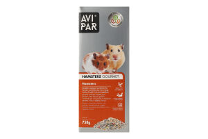 Корм для хомяков и белых мышей Gourmet Avipar к/у 750г