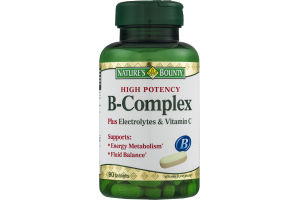 Nature's Bounty B-Complex Plus Electrolytes & Vitamin C Vitamin Supplement Tablets - 90 CT