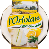 Сир м'який L'Ortolan з лимоном та розмарином 29% 135г Milleret