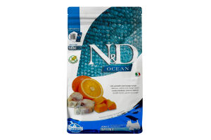 Корм д/собак дрібних порід N&D беззерновий з тріскою та апельсином сухий 800г Farmina