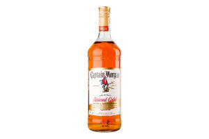 Напиток алкогольный 1л 35% на основе Карибского рома Spiced Gold Original Captain Morgan бут