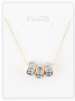 Ланцюжок жовтий метал з підвіскою 40см FHF1535