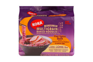 Локшина Koka смак качки та 5 спецій з фіолет кукур