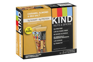 Kind Nuts & Spices Caramel Almond & Sea Salt - 12 CT