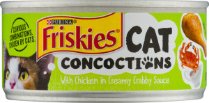 Purina Friskies Cat Concoctions Pate Cat Food With Chicken In Creamy Crabby Sauce