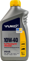 Олива моторна напівсинтетична 10W-40 Turbosynt diesel Vuko 1л