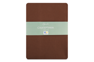 Скатертина Суцвіття шоколад напівпанама 120*150см Homeline