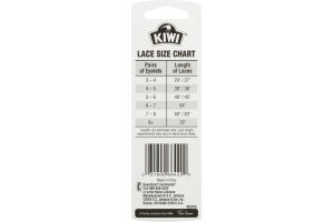 Kiwi Outdoor Laces 54'' Shoelace Pair Round Black - 1 CT