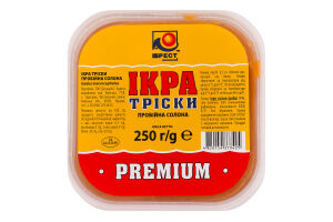 Ікра тріски пробійна солона Premium Нерест п/у 250г