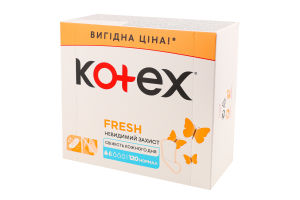 Прокладки ежедневные гигиенические Normal Fresh Kotex 120шт