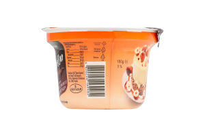 Десерт кисломолочный 5% со вкусом карамельно-орехового пралине с шоколадом Selection Деліссімо ст 180г