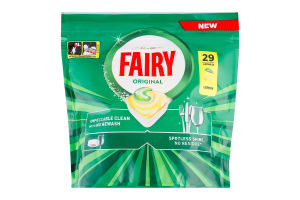 Капсули для посудомийної машини Fairy Original ALL in ONE Лимон 29шт