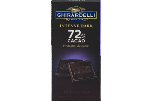 Ghirardelli Chocolate Intense Dark 72% Cacao Twilight Delight Bar