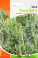 Насіння Горох цукровий Телефон пакет гігант 30г Яскрава