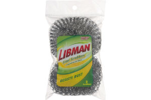 Libman Steel Scrubbers - 2 CT