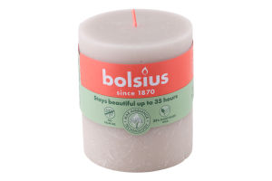 Свічка сіра 8х6.8см №103668780321 Bolsius 1шт