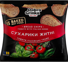 Сухарики житні Томати італійські трави Dobra Grinka м/у 80г