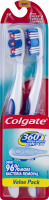 Colgate 360 Whole Mouth Clean Toothbrush Value Pack Soft - 2 PK