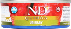 Корм д/котів N&D Urinary з качкою кіноа журавлиною та ромашкою 80г ж/б Farmina