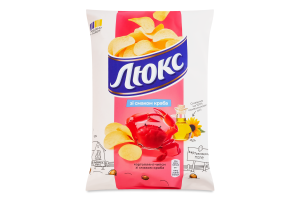 Чипси картопляні зі смаком краба Люкс м/у 125г
