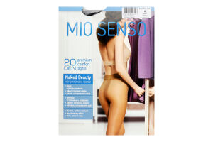 Колготки женские Mio Senso Naked Beauty 20den 4 black