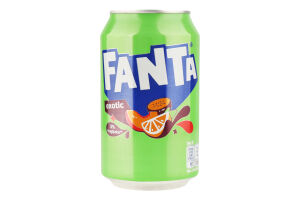 Напій безалкогольний газований ароматизований Exotic Fanta з/б 330мл