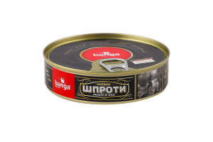 Шпроты копчёные в масле стерилизованные Banga ж/б 160г